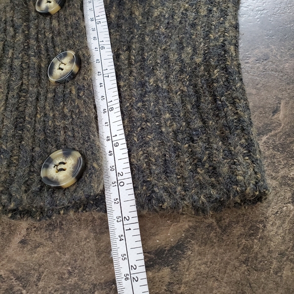 Women's Brown Button-Up Sweater - Picture 7 of 12